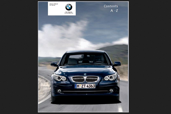 2007 BMW 530xi Sports Wagon User Manual
