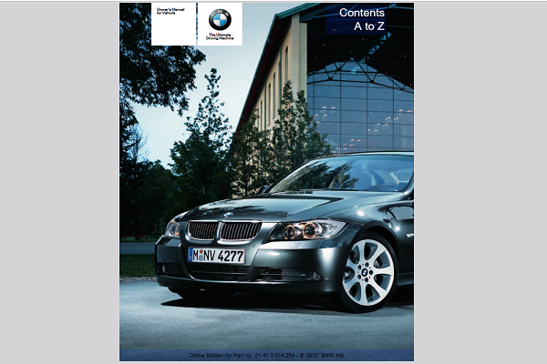 2008 BMW 328xi Sports Wagon Owners Manual