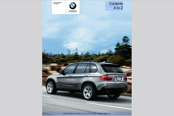 2008 BMW X5 4.8i Owners Manual