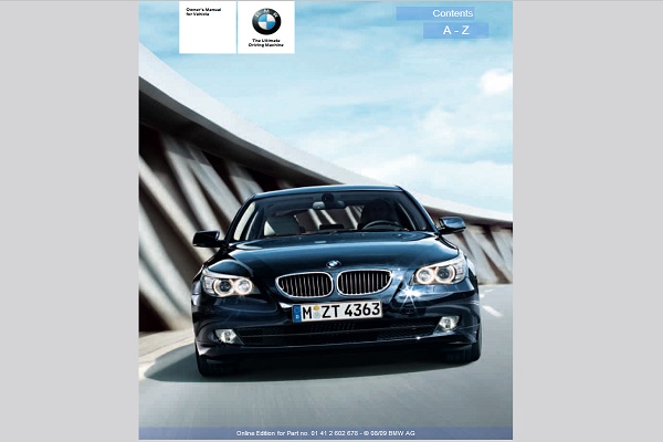 2010 BMW 528I XDRIVE Owners Manual
