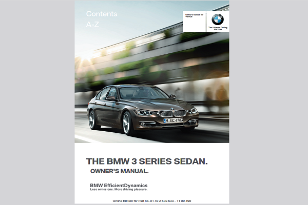 2012 BMW 328I Sedan Owners Manual