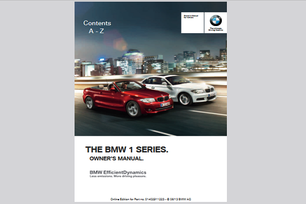 2013 BMW 128i Convertible Owners Manual