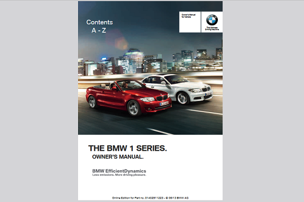 2013 BMW 135i Coupe Owners Manual