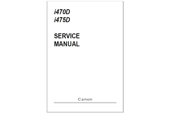 Canon i470D-i475D Service Manual