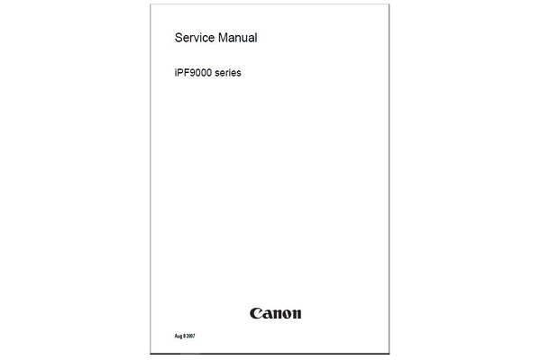 Canon iPF9000 Series Service Manual