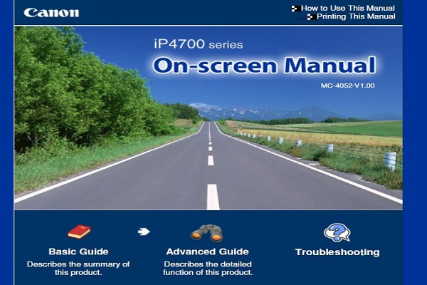 Canon Pixma iP4700 Manual