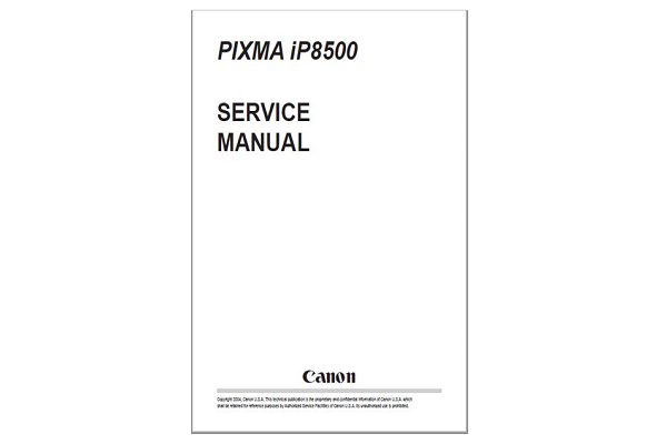 CANON PIXMA iP8500 SERVICE MANUAL