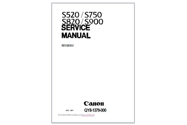 Canon S900,S820,S750,S520 Service Manual