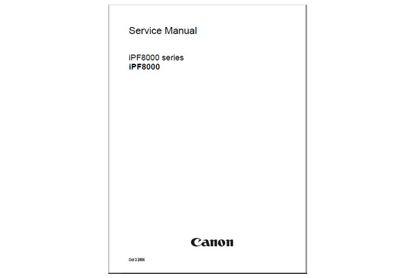 Download Canon iPF8000 Service Manual