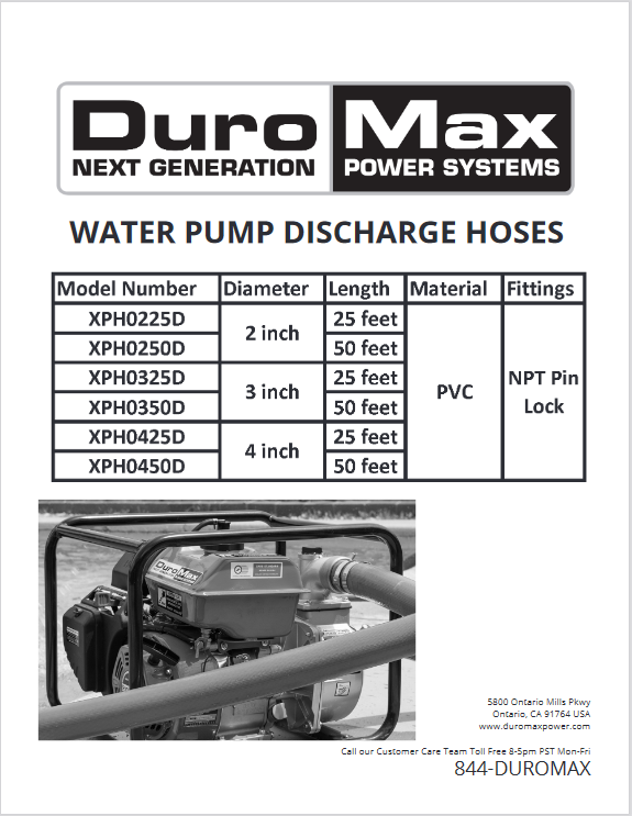 Duromax XHP0350D Instruction Manual and User Guide Manuals Books