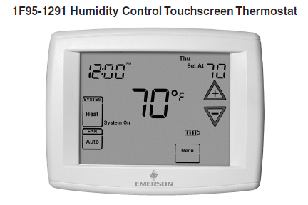 1F95-1291 Humidity Control Touchscreen Thermostat