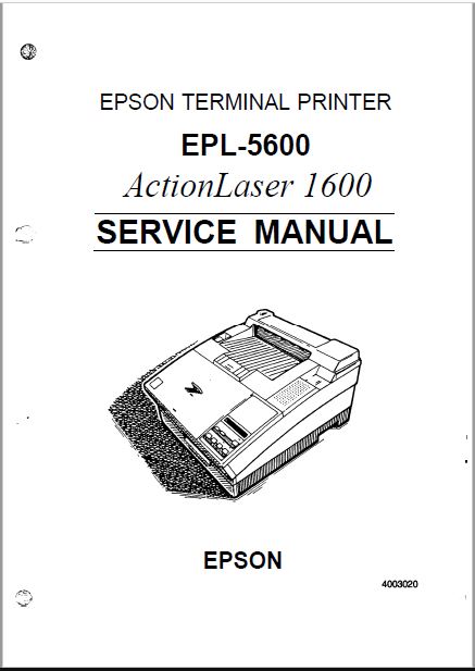 Epson EPL 5600 Service Manual
