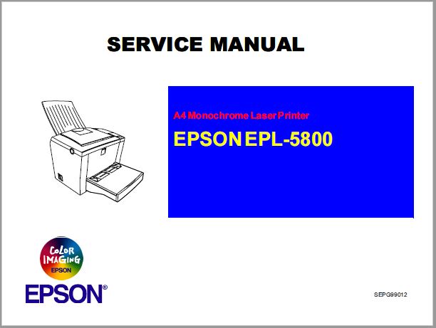 Epson EPL-5800 Service Manual