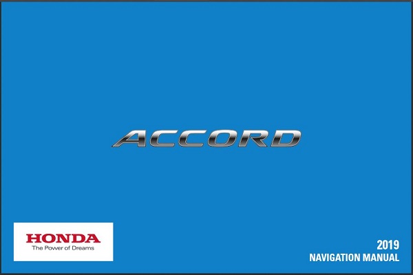 2019 Honda Accord Navigation Manual