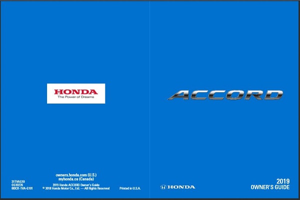 2019 Honda Accord Owner's Guide