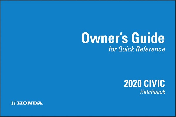 2020 civic hatchback owners guide