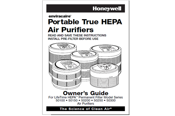 Honeywell 50250 Air Cleaner User Manual