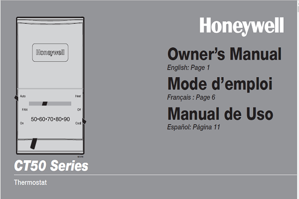 Honeywell CT50 Series Owners Manual