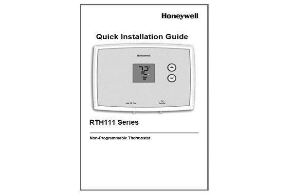 Honeywell RTH111B1024 Quick Installation Guide