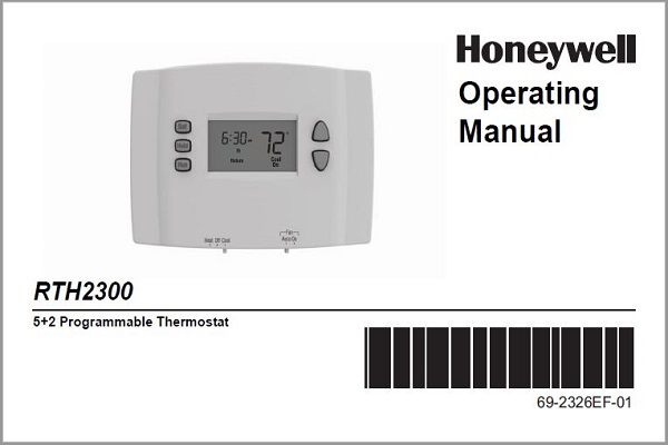 Honeywell RTH2300 Operating Manual