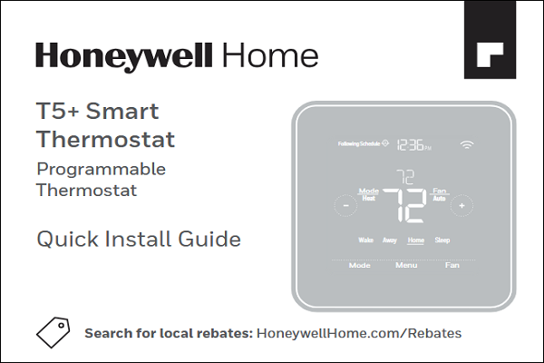 Honeywell T5 Smart Thermostat Manual