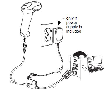 Honeywell VOYAGER 1250G Connecting with RS232 Serial Port
