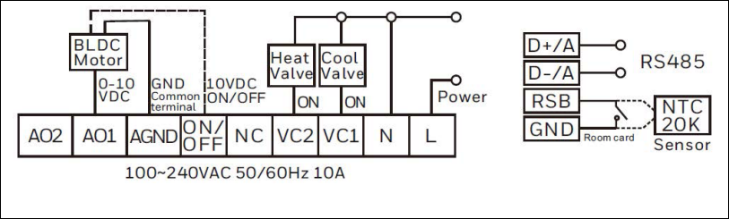 WTS Touch Screen Thermostat Wiring 3
