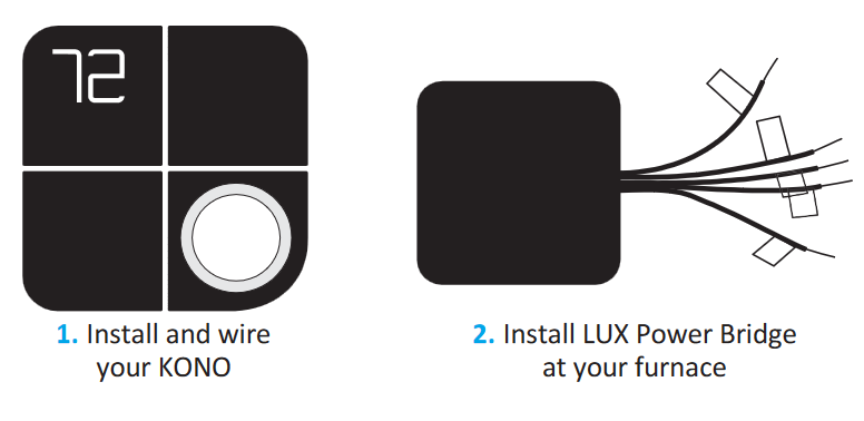 Lux Kono Installing without a C-Wire