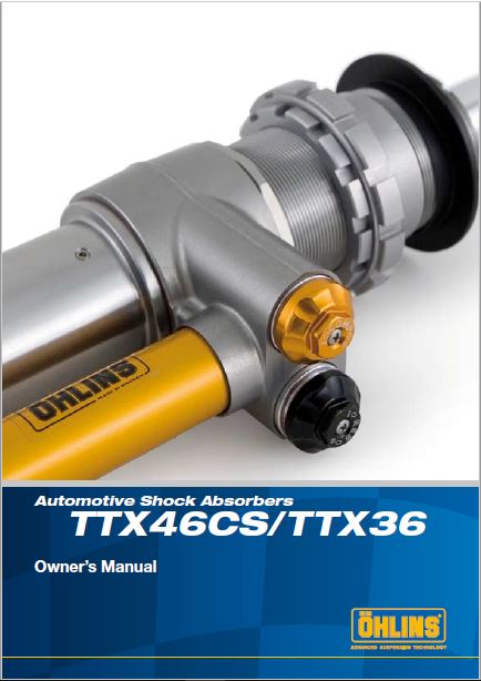 Ohlins TTX46CS-TTX36 Manual