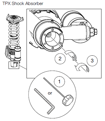 TPX44 Shock Absorber Rebound Damping Adjuster
