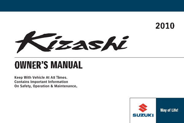 Suzuki 2010 Kizashi User Manual