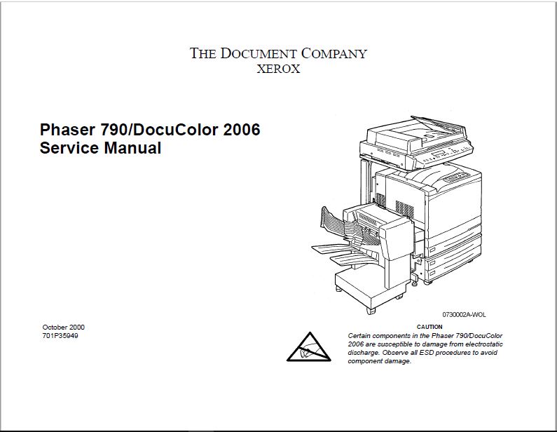 Xerox PHASER 790 Service Manual